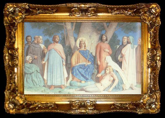 framed  Adolphe William Bouguereau Saint Louis Renderingjustice (mk26), ta009-2